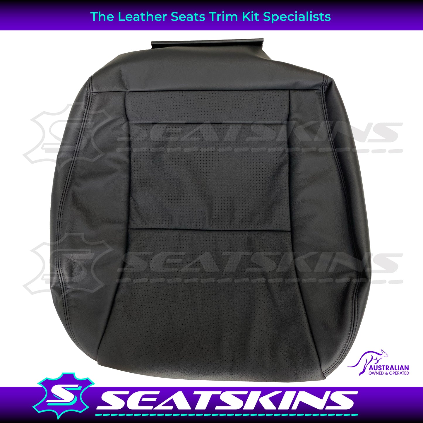 LEATHER SEATS TRIM KIT FOR HOLDEN MONARO VZ BLACK ANTHRACITE