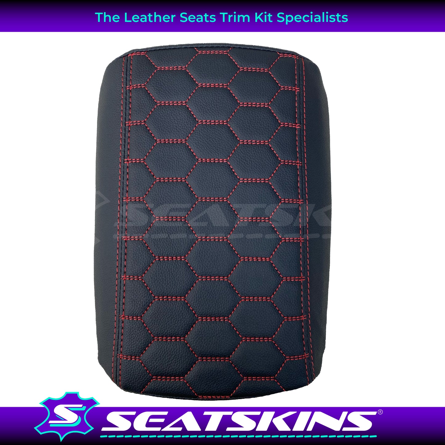 CONSOLE COVER ARM REST CUSTOM TO FIT HOLDEN VE VF LOW HEXAGON STITCH CHOOSE COLOUR