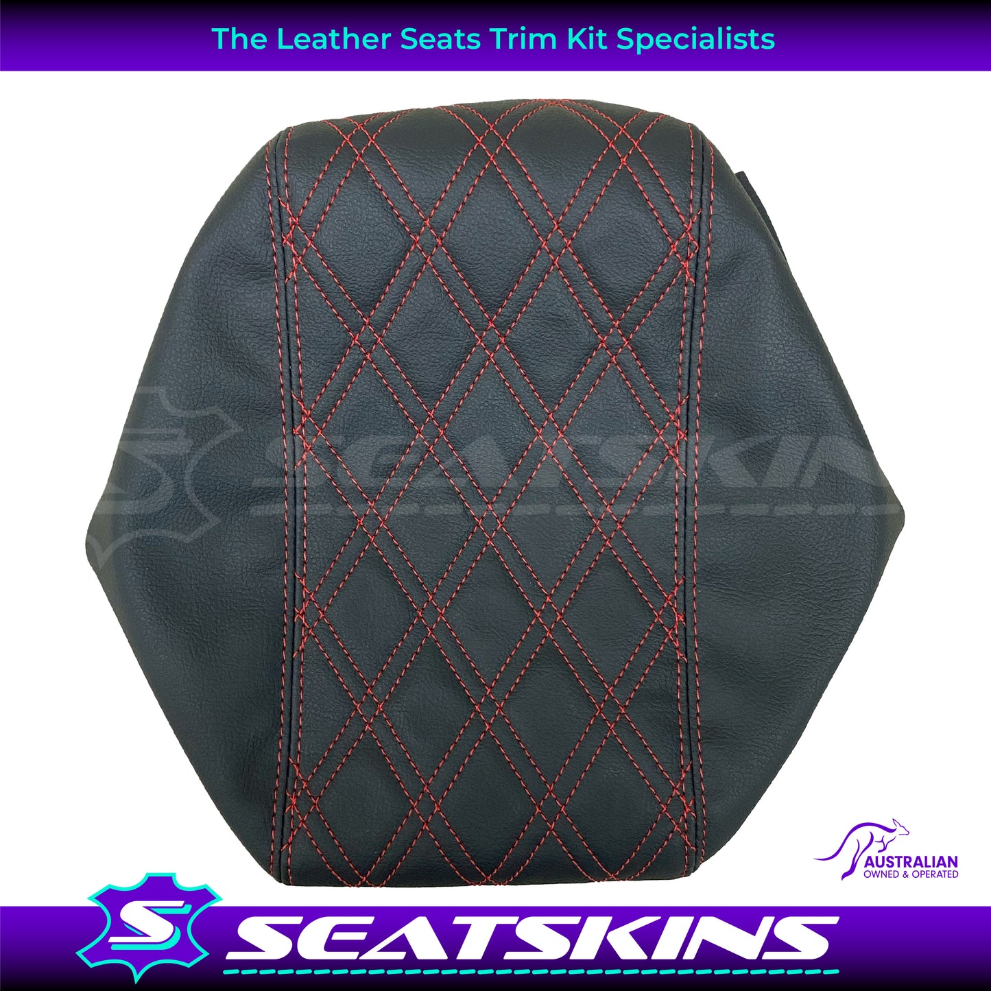 CUSTOM CONSOLE COVER TO FIT HOLDEN VY VZ TWIN DIAMOND STITCH CHOOSE COLOUR