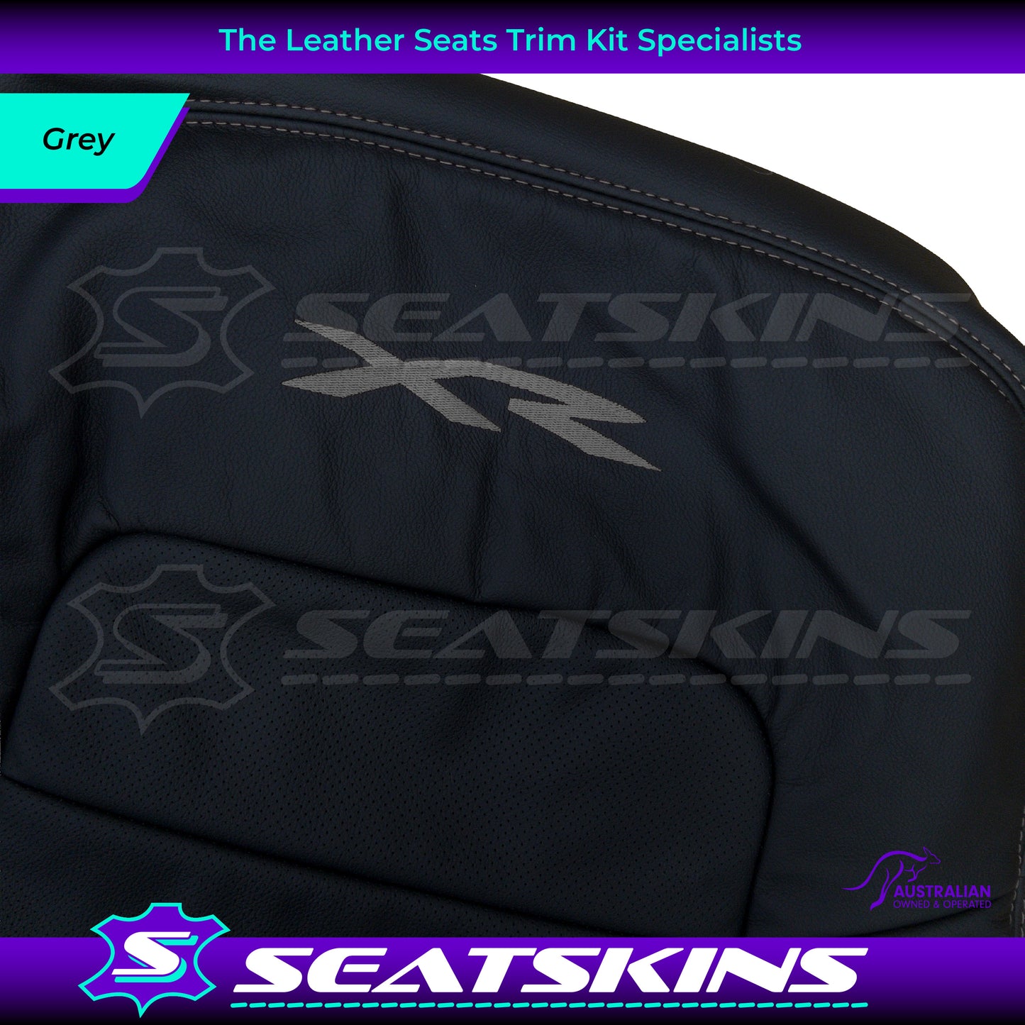 LEATHER SEATS TRIM KIT FOR FORD BA/BF CHOOSE YOUR COLOUR XR LOGO OEM STYLE