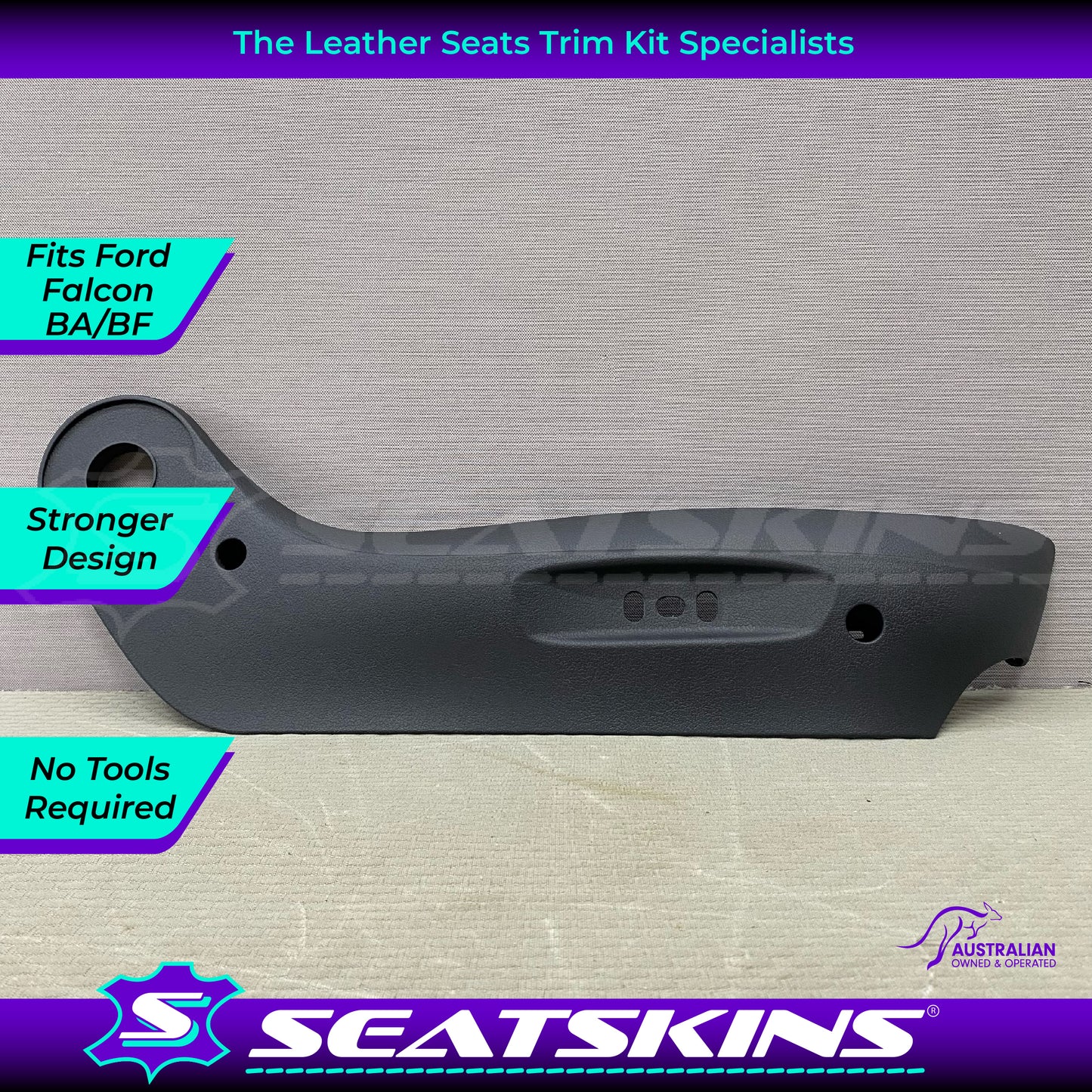 Plastic Seat Side Trim for to fit Ford BA or BF drivers RH seat