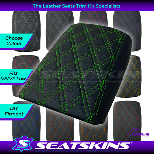 CONSOLE COVER ARM REST CUSTOM TO FIT HOLDEN VE VF LOW DOUBLE DIAMOND CHOOSE COLOUR