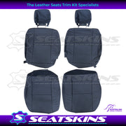 LEATHER SEATS TRIM KIT FOR TOYOTA LANDCRUISER 79 SERIES DARK GREY FRONT 2 SEATS