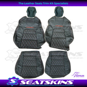 LEATHER SEATS TRIM KIT FOR VE GTS UTE MALOO DIAMOND STITCHING CHOOSE YOUR COLOUR