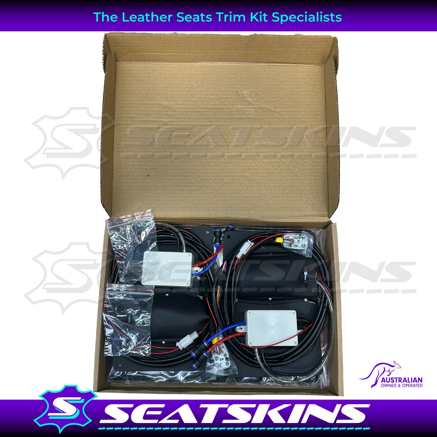 Seat Massage & Lumbar Support System Universal 12V for 2 Seats