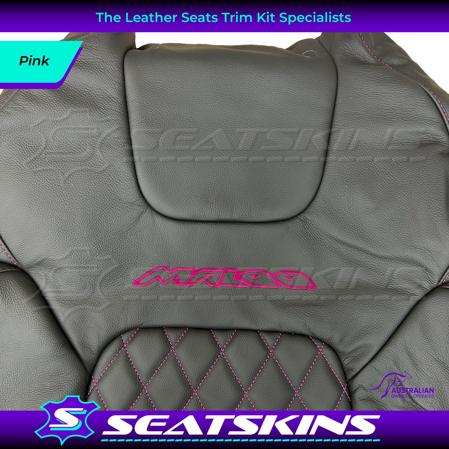 LEATHER SEATS TRIM KIT FOR VE GTS UTE MALOO DIAMOND STITCHING CHOOSE YOUR COLOUR