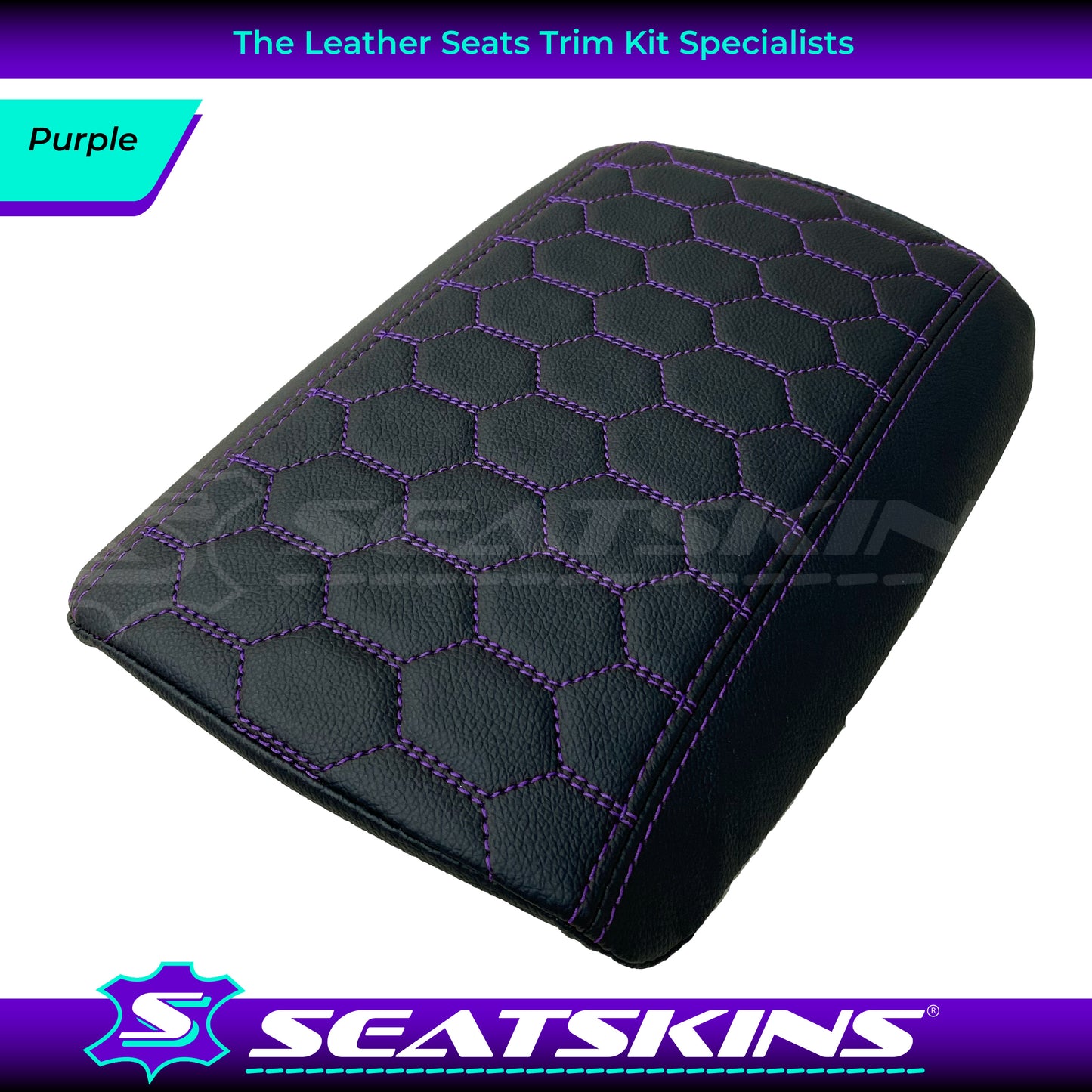 CONSOLE COVER ARM REST CUSTOM TO FIT HOLDEN VE VF LOW HEXAGON STITCH CHOOSE COLOUR