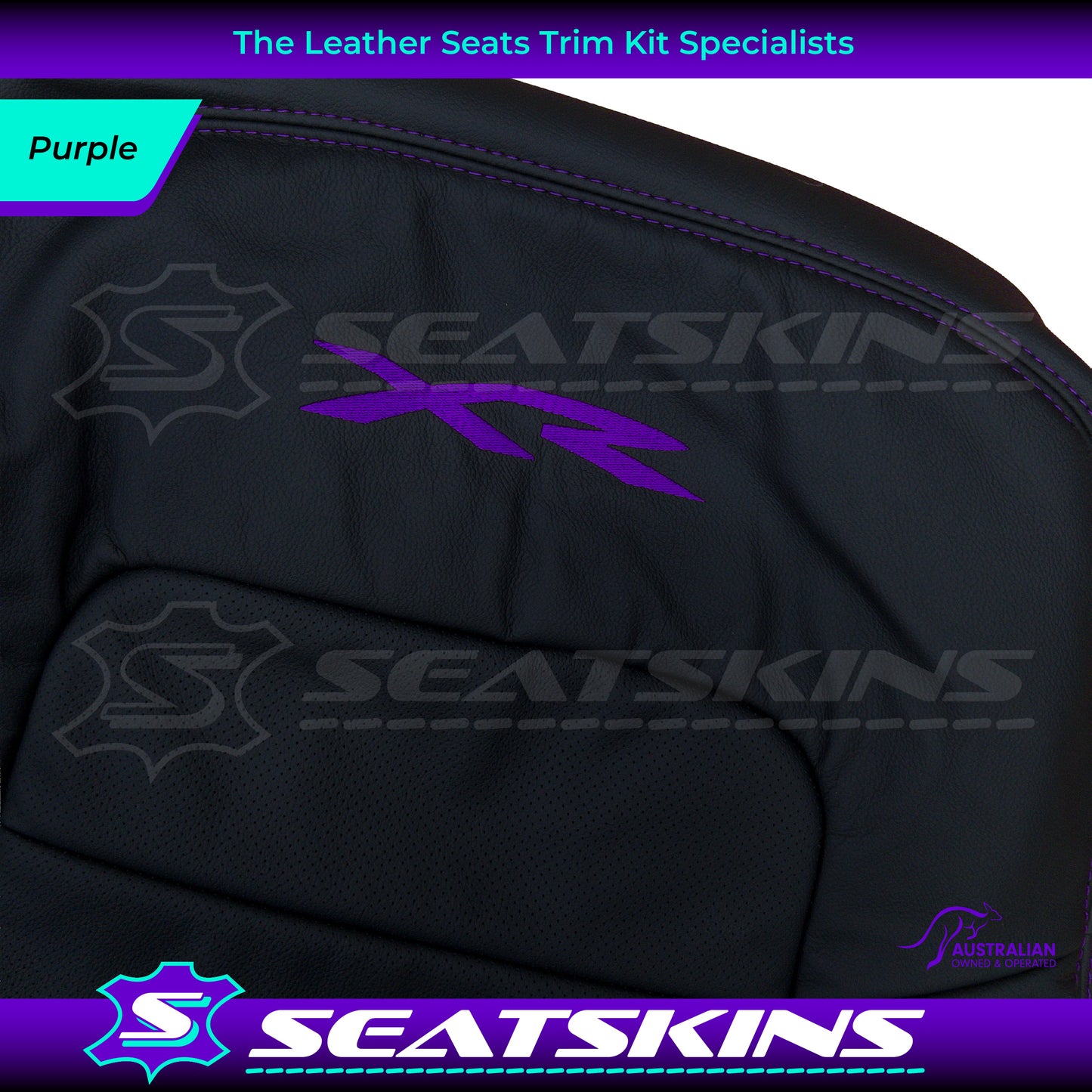 LEATHER SEATS TRIM KIT FOR FORD BA/BF CHOOSE YOUR COLOUR XR LOGO OEM STYLE