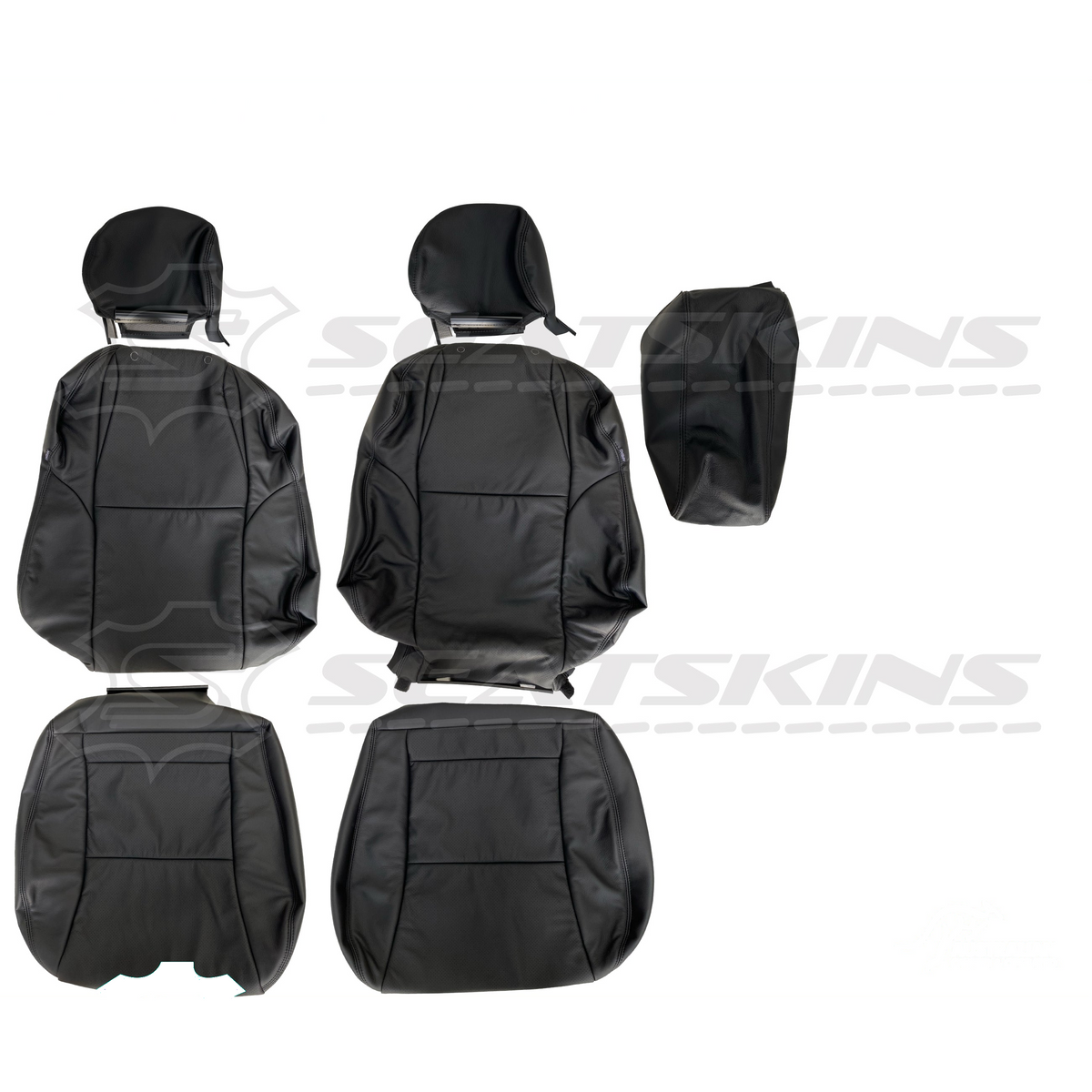 LEATHER SEATS TRIM KIT FOR HOLDEN MONARO VZ BLACK ANTHRACITE 4 SEATS