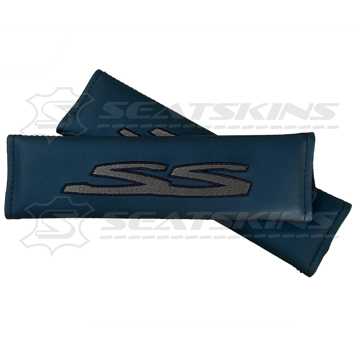 Seatbelt shoulder pads for HOLDEN VE SS logo embroidered choose colour – product view 9