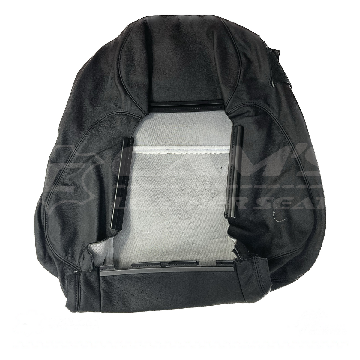 Replacement leather seat trim kit for HOLDEN monaro VZ black anthracite 2 front seats – product view 5
