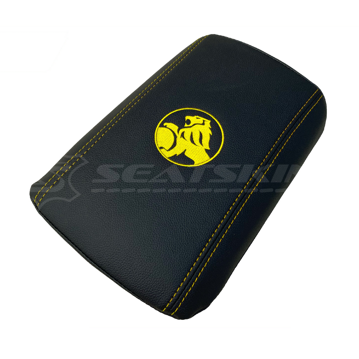 CONSOLE COVER ARM REST CUSTOM TO FIT HOLDEN VE VF LOW SHAPE LION LOGO CHOOSE COLOUR
