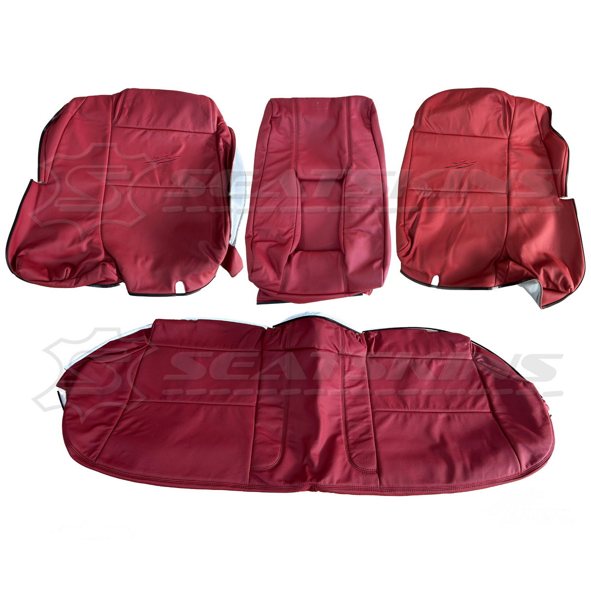 LEATHER SEATS TRIM KIT FOR HOLDEN VY S2 / VZ SS SEDAN RED HOT FACTORY STYLE