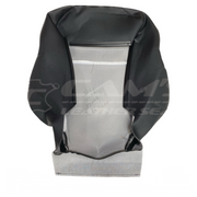 LEATHER TRIM FOR HOLDEN FRONT SEAT BACK REST VT/VX/VU SS ANTHRACITE LH OR RH