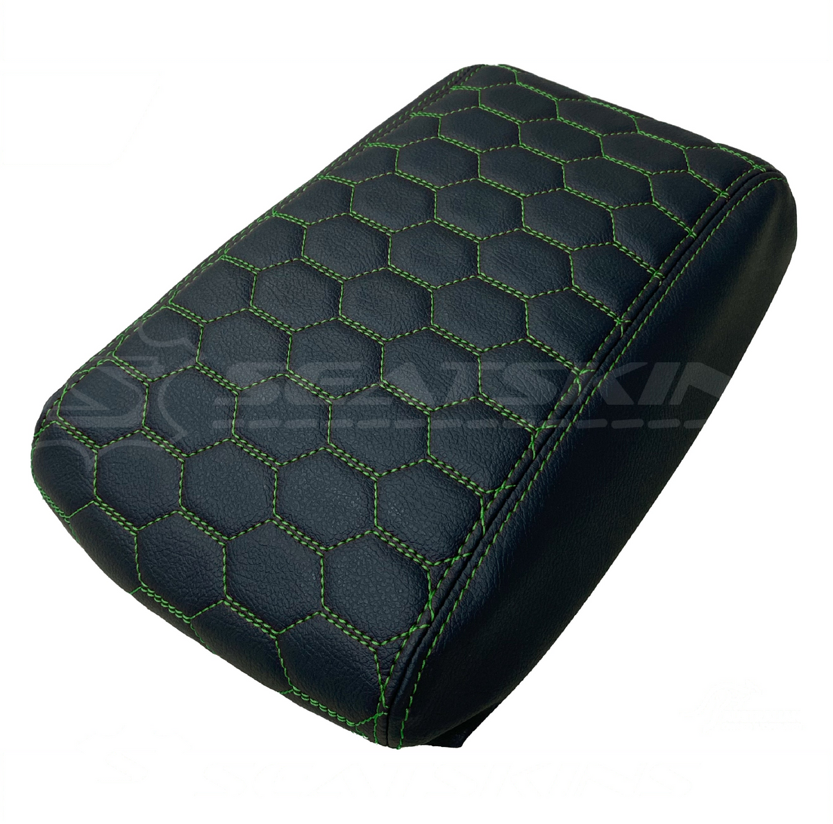 Console armrest cover custom to fit FORD ba bf hexagon stitch choose colour – product view 7