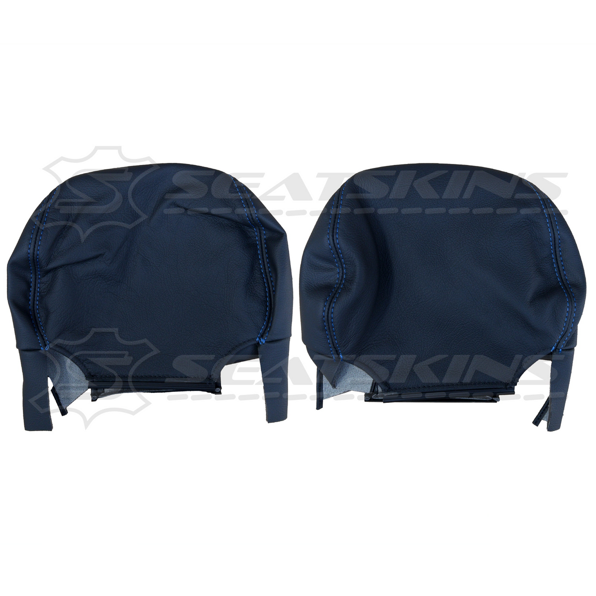 LEATHER SEATS TRIM KIT FOR HOLDEN VZ SVZ 2 SEATS BLUE STITCHING SVZ LOGO