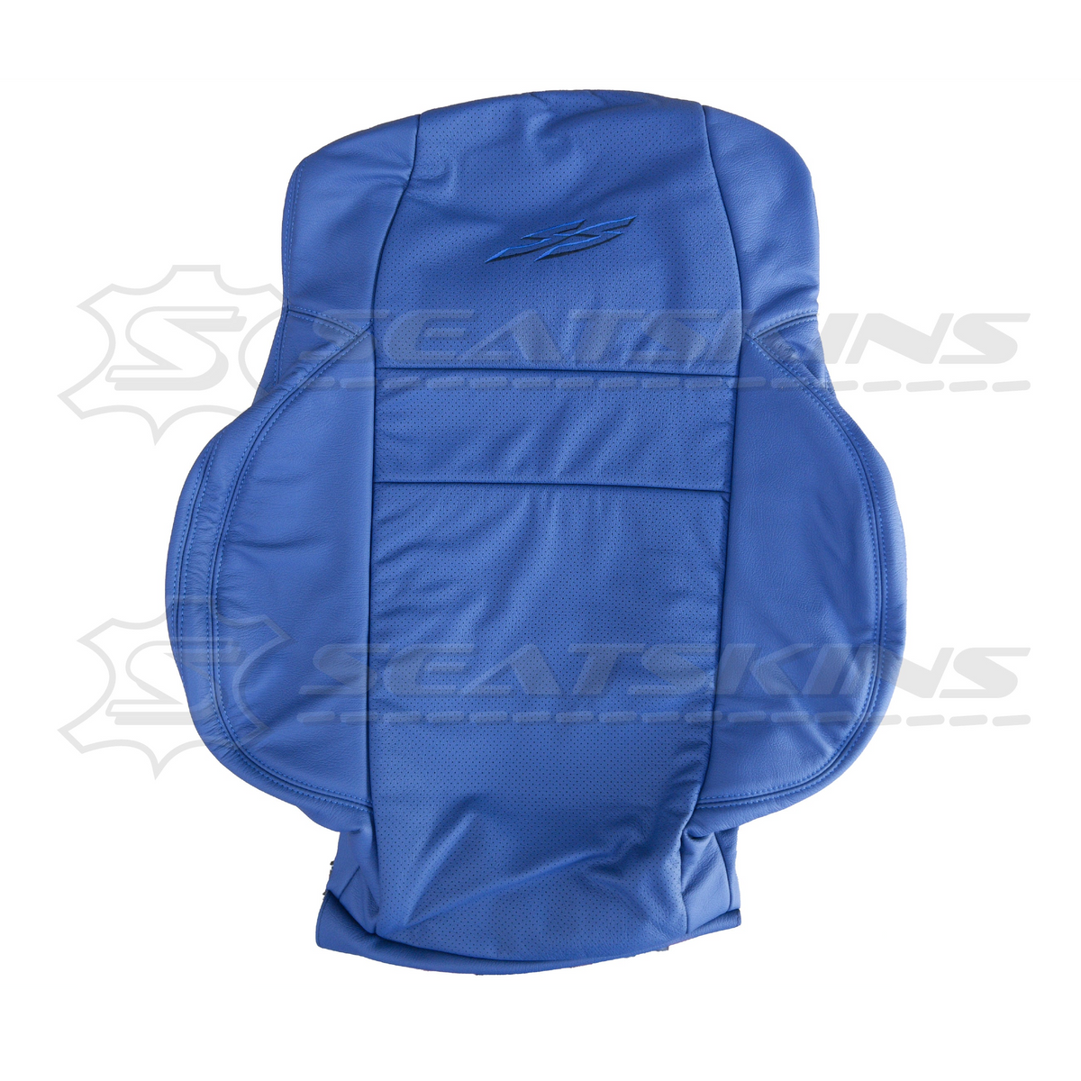 LEATHER SEATS TRIM KIT FOR HOLDEN HSV VY / VZ COULSON 2 SEATS BLUE SS LOGOS