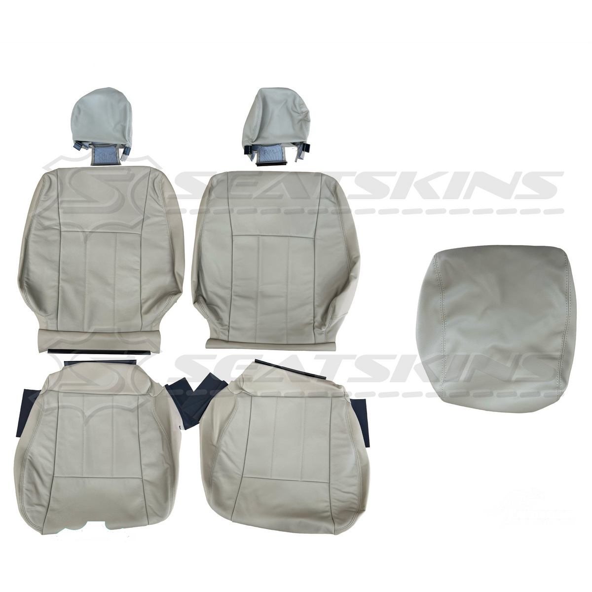 LEATHER SEATS TRIM KIT FOR TOYOTA 100 SERIES LIGHT BEIGE 5 SEATS GX/GXL