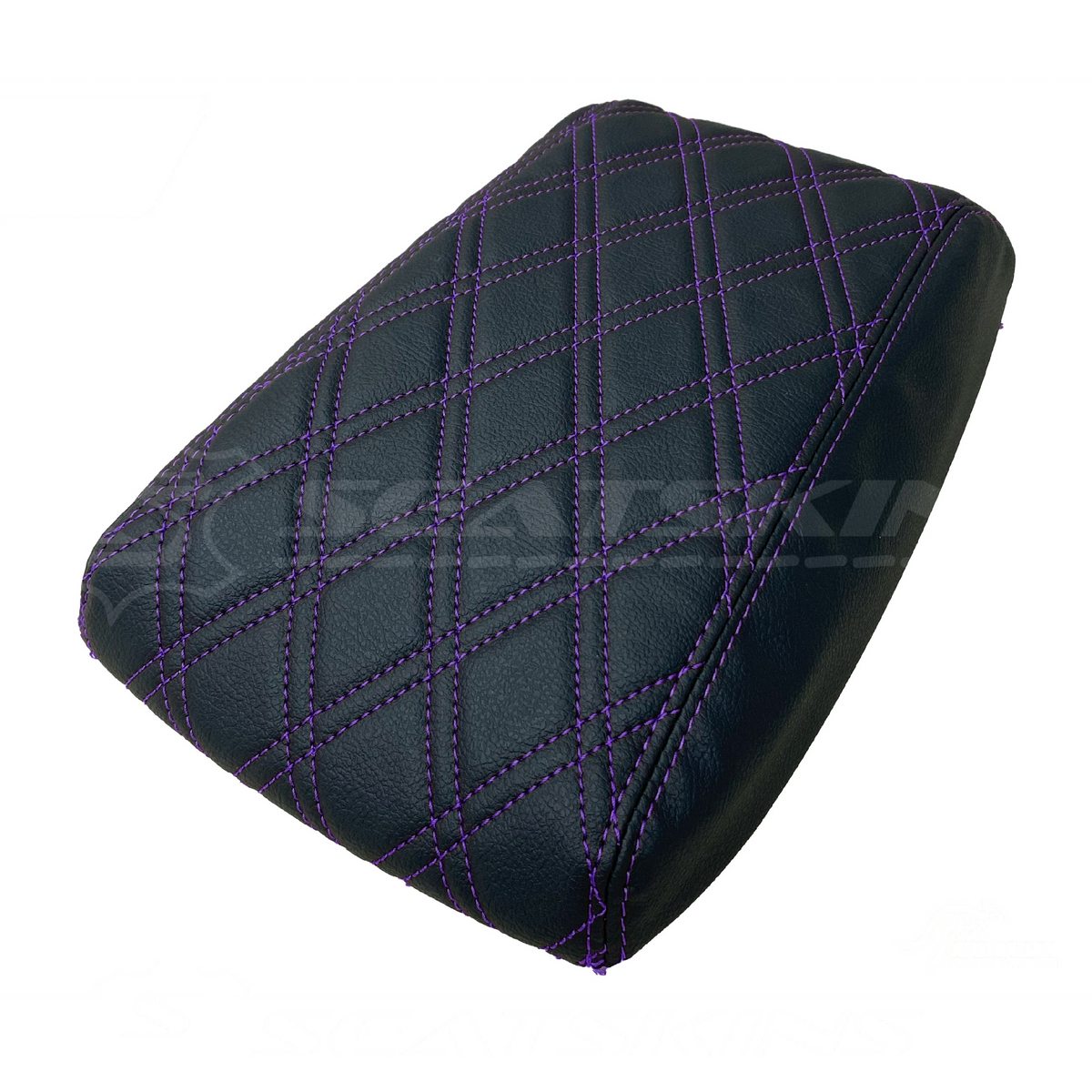 CONSOLE COVER ARM REST CUSTOM TO FIT FORD BA BF TWIN DIAMOND STITCH CHOOSE COLOUR