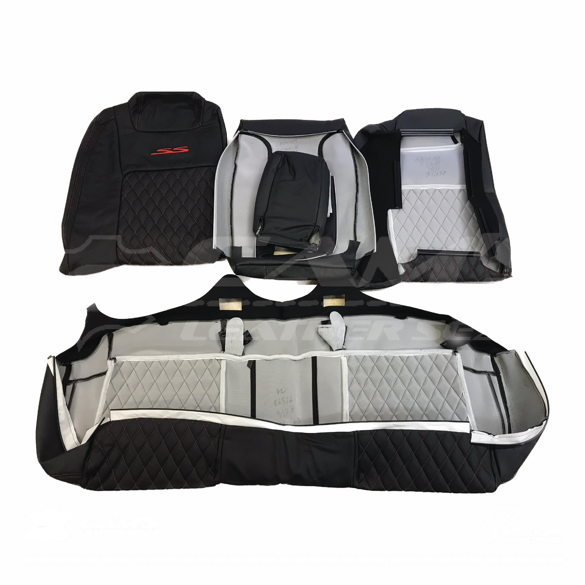 LEATHER SEATS TRIM KIT FOR HOLDEN VE SS 5 SEATS DIAMOND STITCH CHOOSE COLOUR