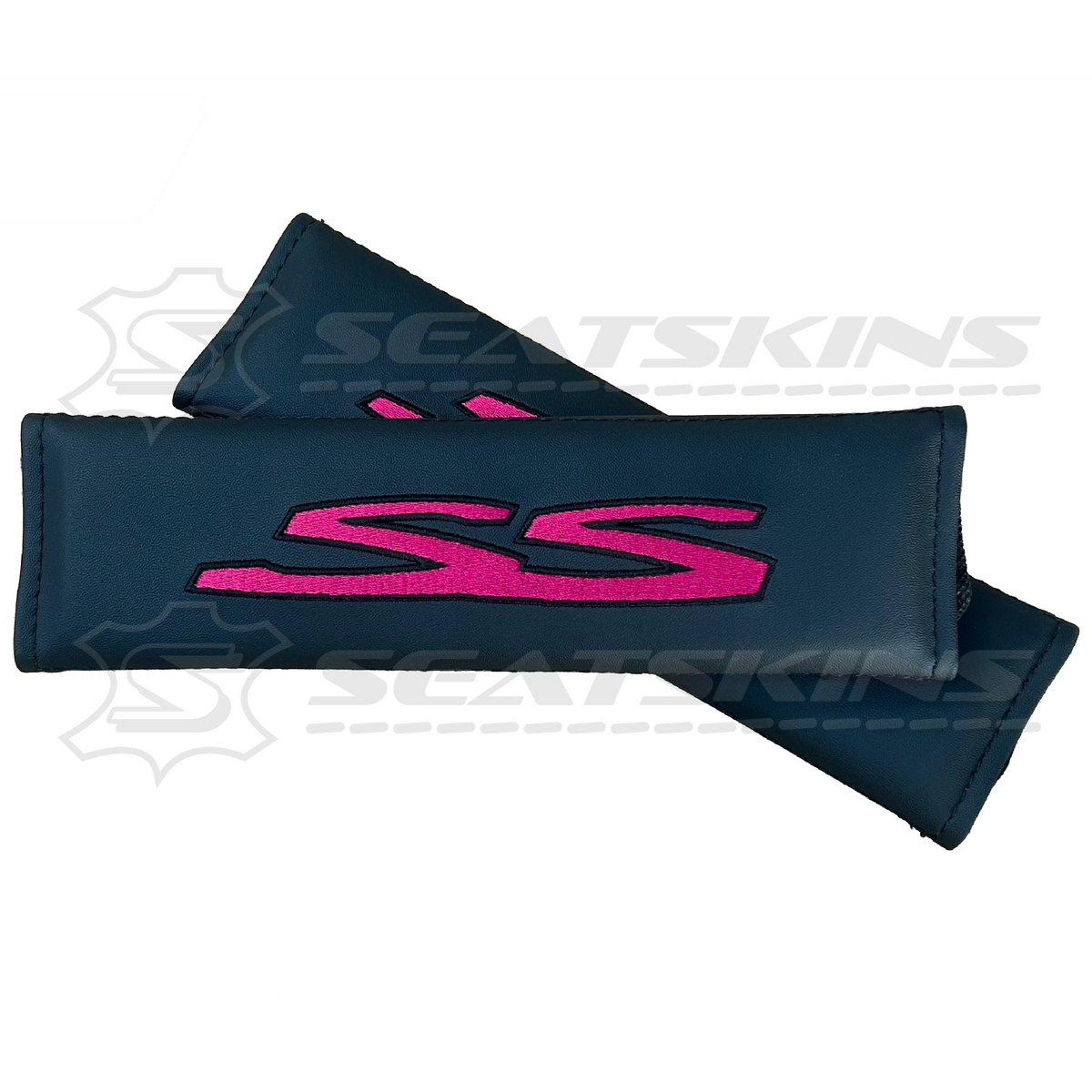 Seatbelt shoulder pads for HOLDEN VE SS logo embroidered choose colour – product view 10