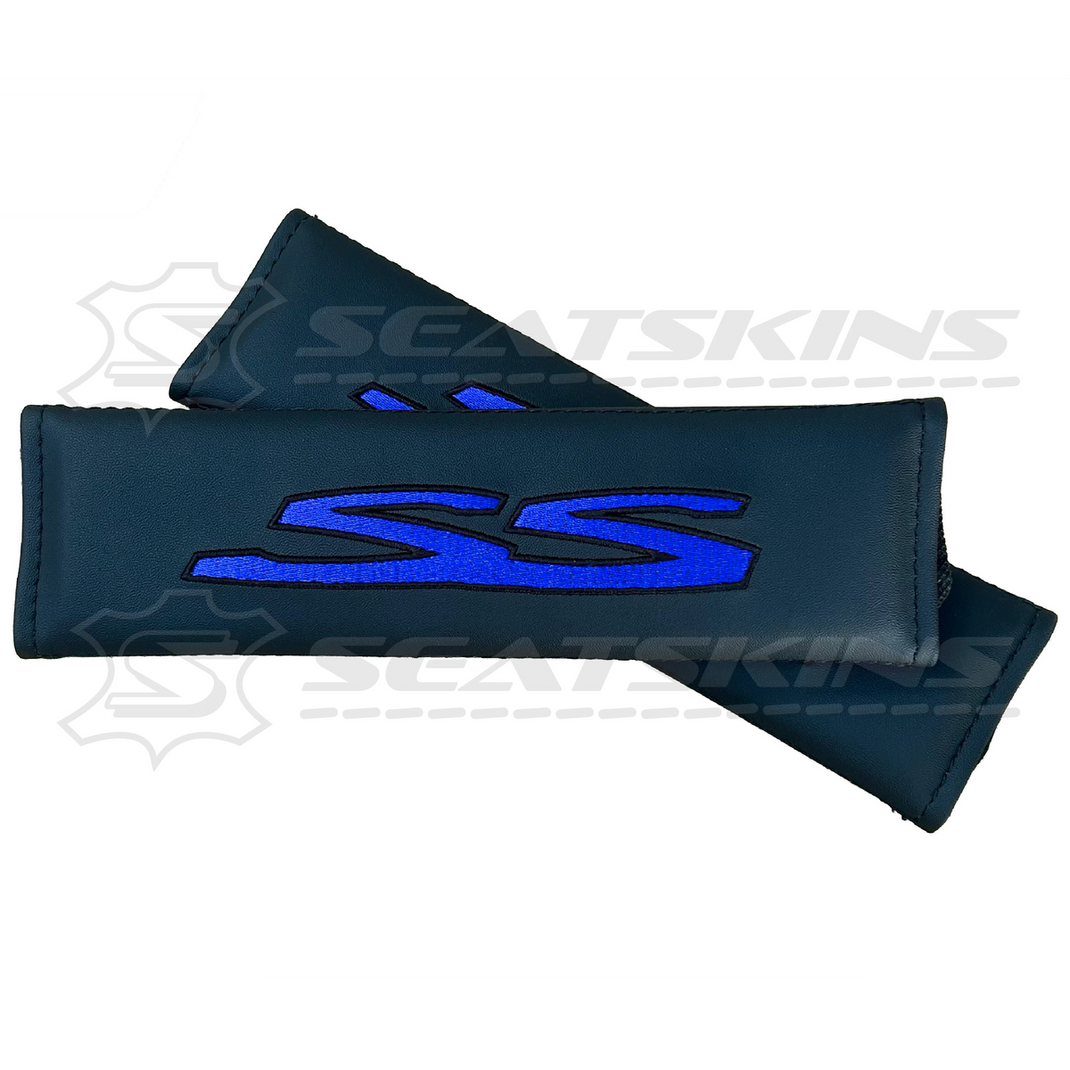 Seatbelt shoulder pads for HOLDEN VE SS logo embroidered choose colour – product view 4