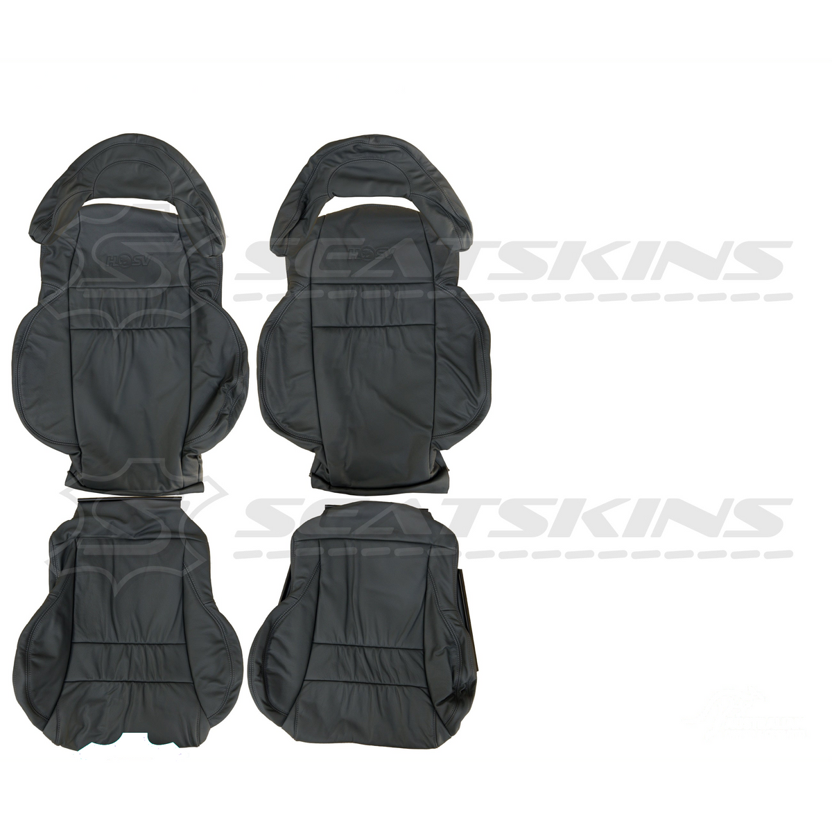 LEATHER SEATS TRIM KIT FOR HSV 2 VT/VX COULSON 2 SEATS PEWTER GREY LEATHER