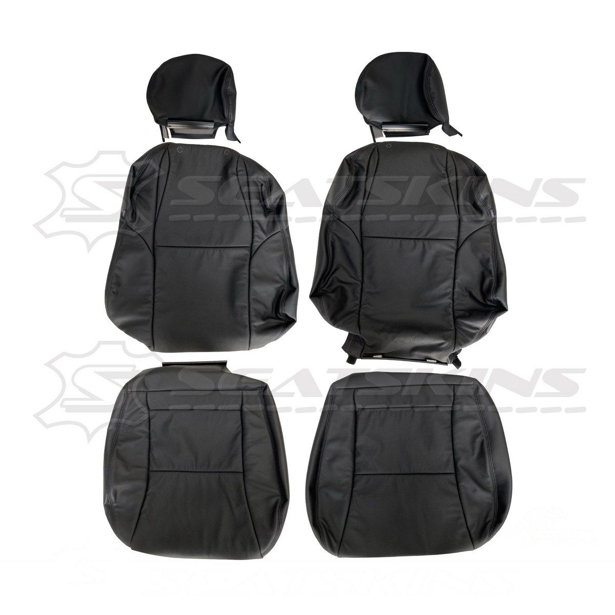 LEATHER SEATS TRIM KIT FOR HOLDEN MONARO VZ BLACK ANTHRACITE 4 SEATS
