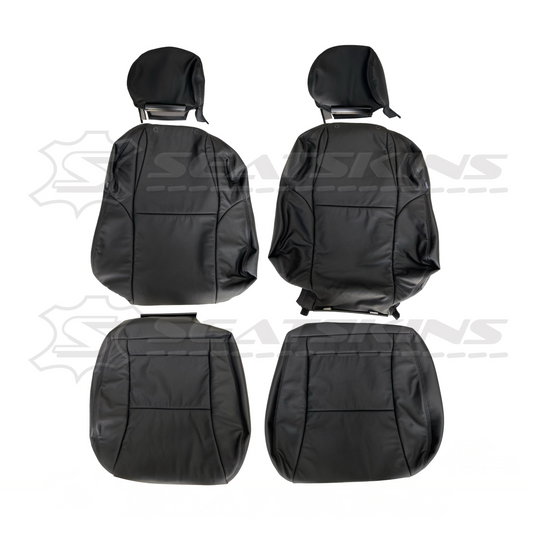 Replacement leather seat trim kit for HOLDEN monaro VZ black anthracite 4 seats