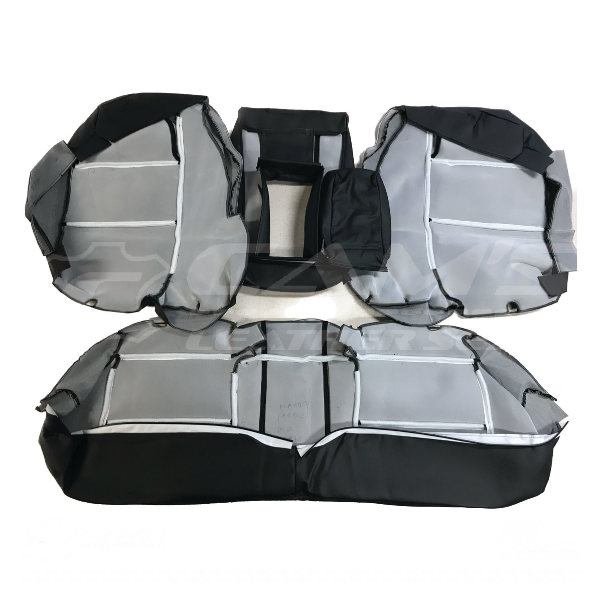 LEATHER SEATS TRIM KIT FOR HOLDEN VZ SSZ SEDAN ANTHRACITE BLACK