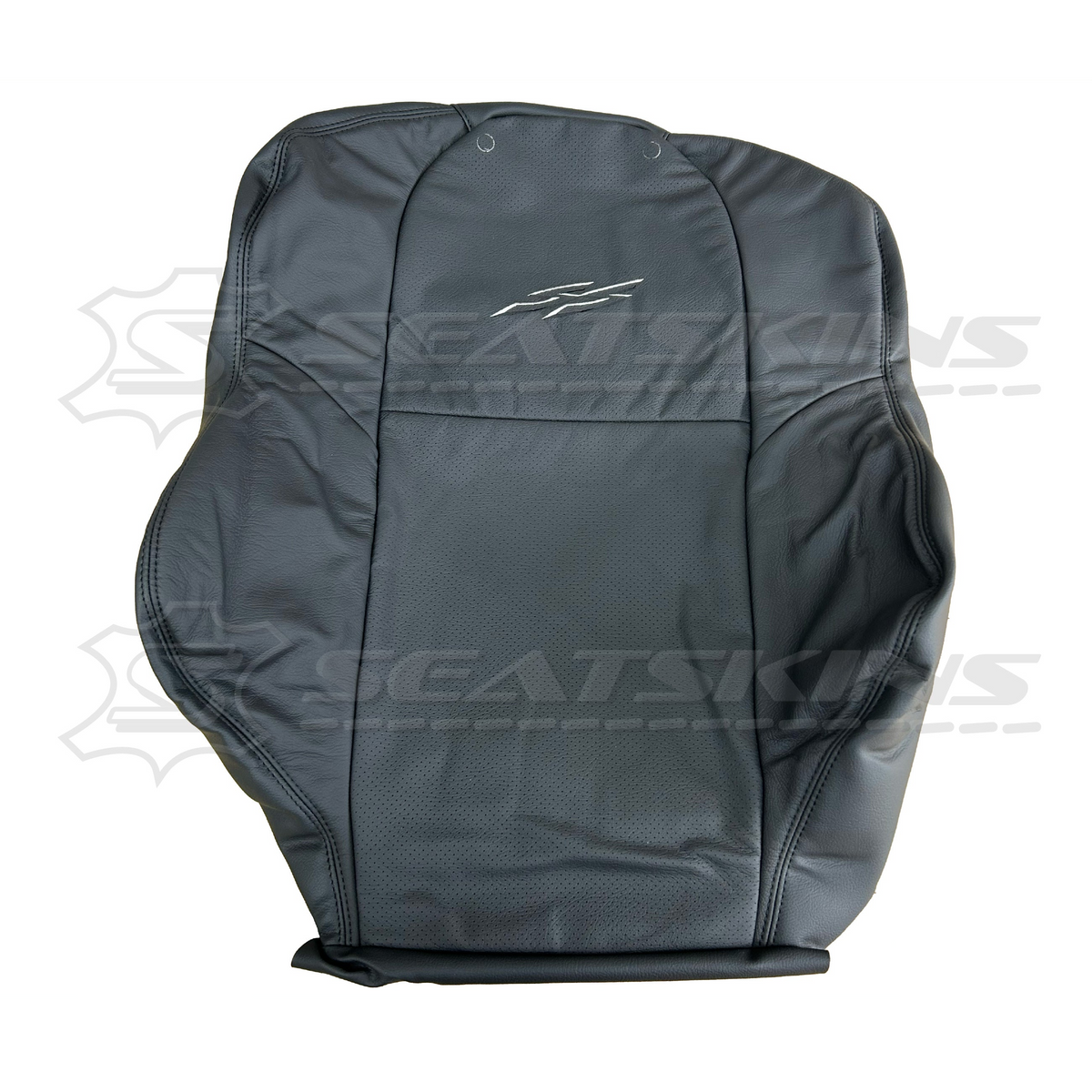 LEATHER SEATS TRIM KIT SKINS TO FIT HOLDEN VY SERIES 1 BLACK LEATHER 2 SEATS