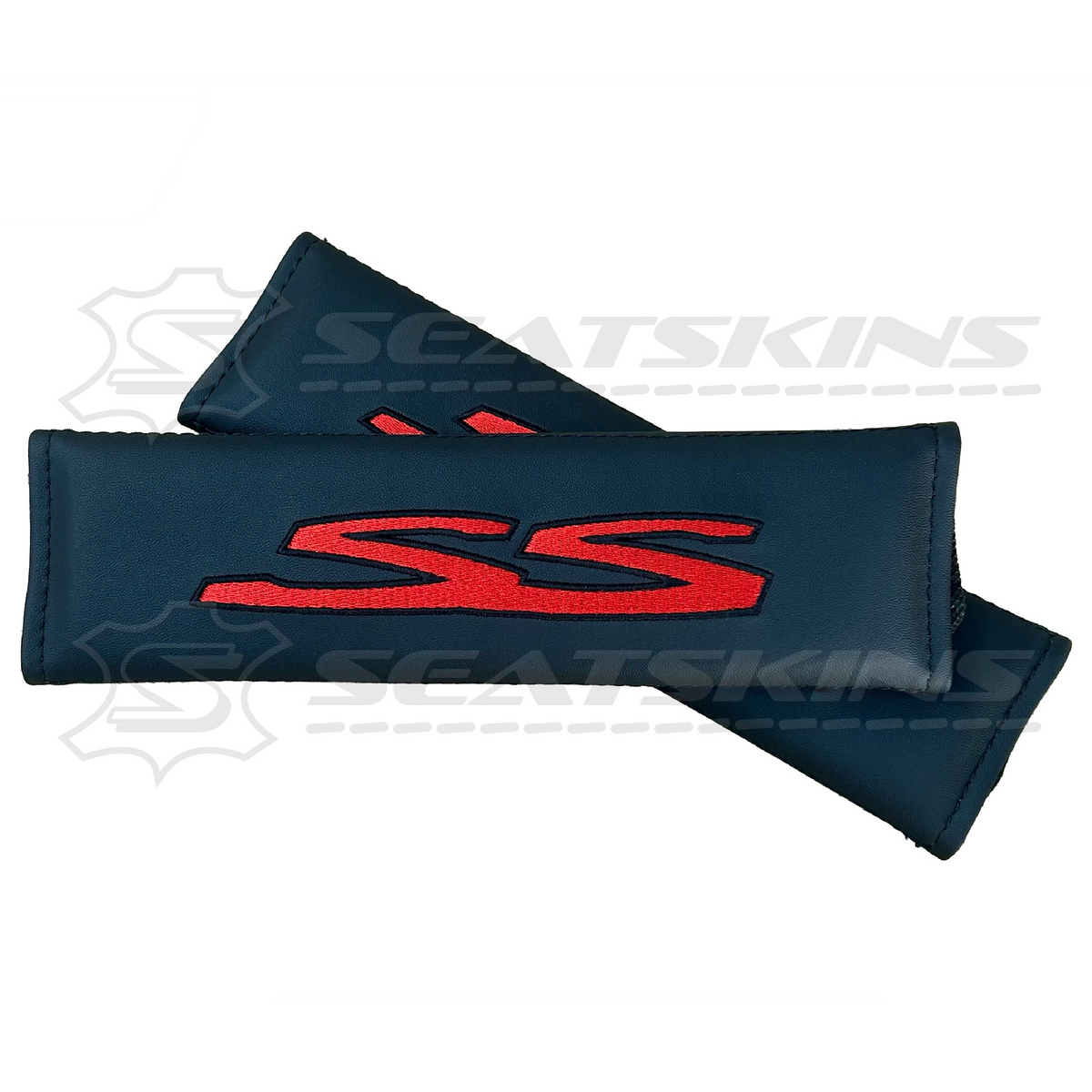 Seatbelt shoulder pads for HOLDEN VE SS logo embroidered choose colour – product view 6