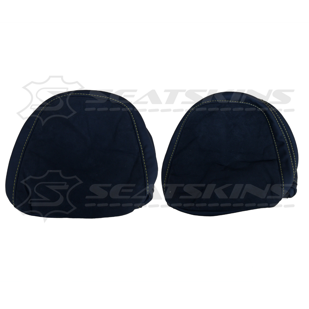 Replacement leather seat trim kit for HSV VF gts 2 seats alcantara yellow stitching. – product view 6