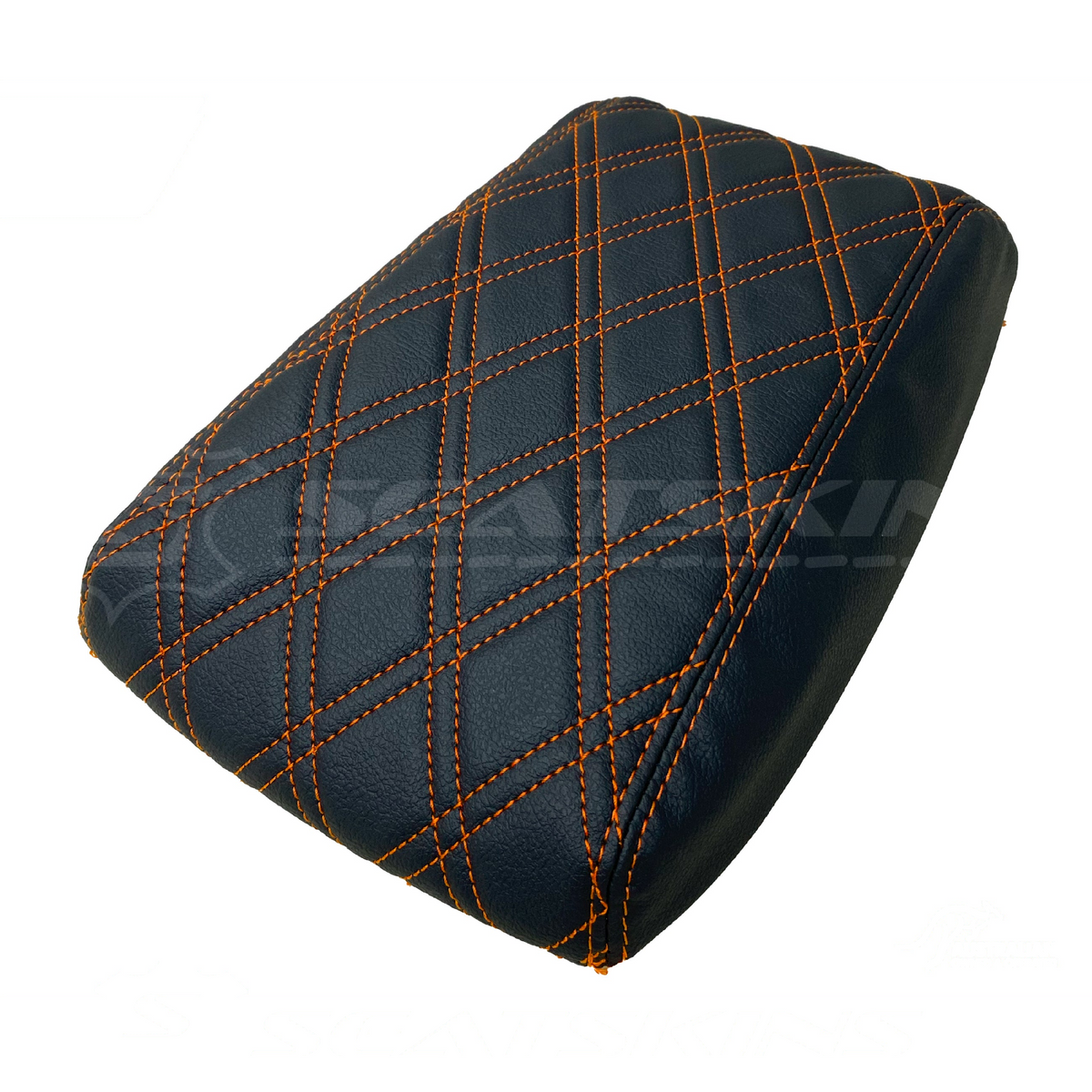 CONSOLE COVER ARM REST CUSTOM TO FIT FORD BA BF TWIN DIAMOND STITCH CHOOSE COLOUR
