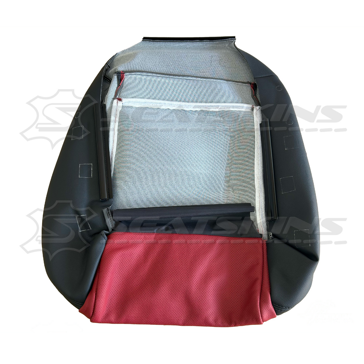 LEATHER TRIM FOR HOLDEN FRONT SEAT BASE VE SS SSV ONYX RED HOT LH OR RH