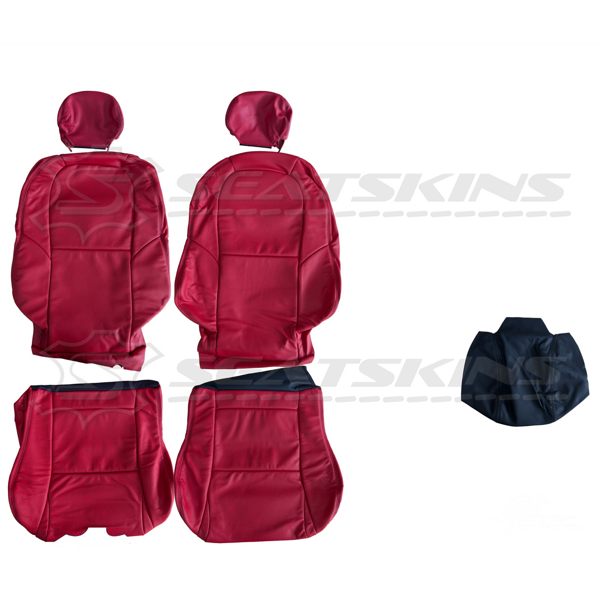 LEATHER SEATS TRIM KIT FOR HOLDEN VX/VY MONARO 2 SEATS RED HOT LEATHER