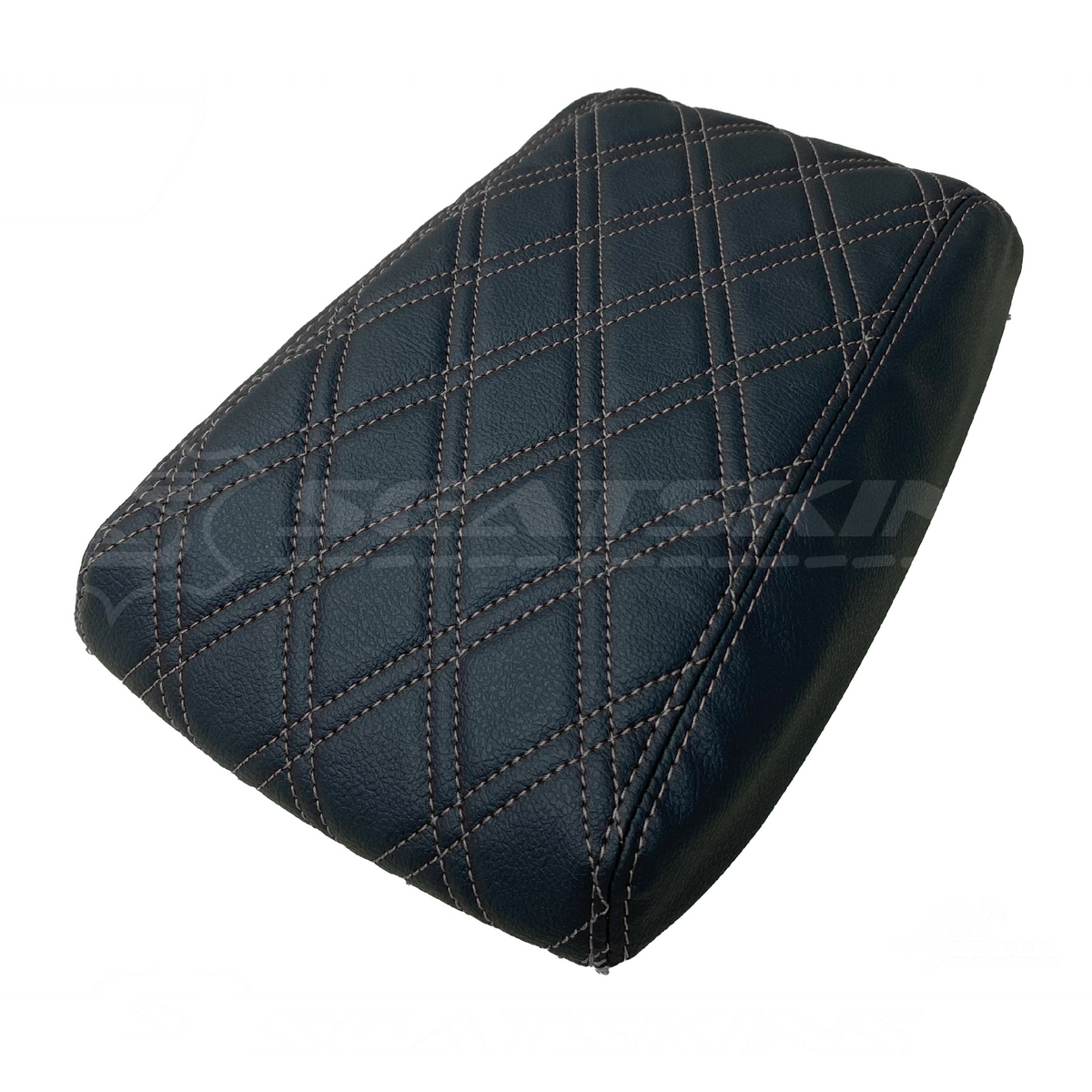 CONSOLE COVER ARM REST CUSTOM TO FIT FORD BA BF TWIN DIAMOND STITCH CHOOSE COLOUR