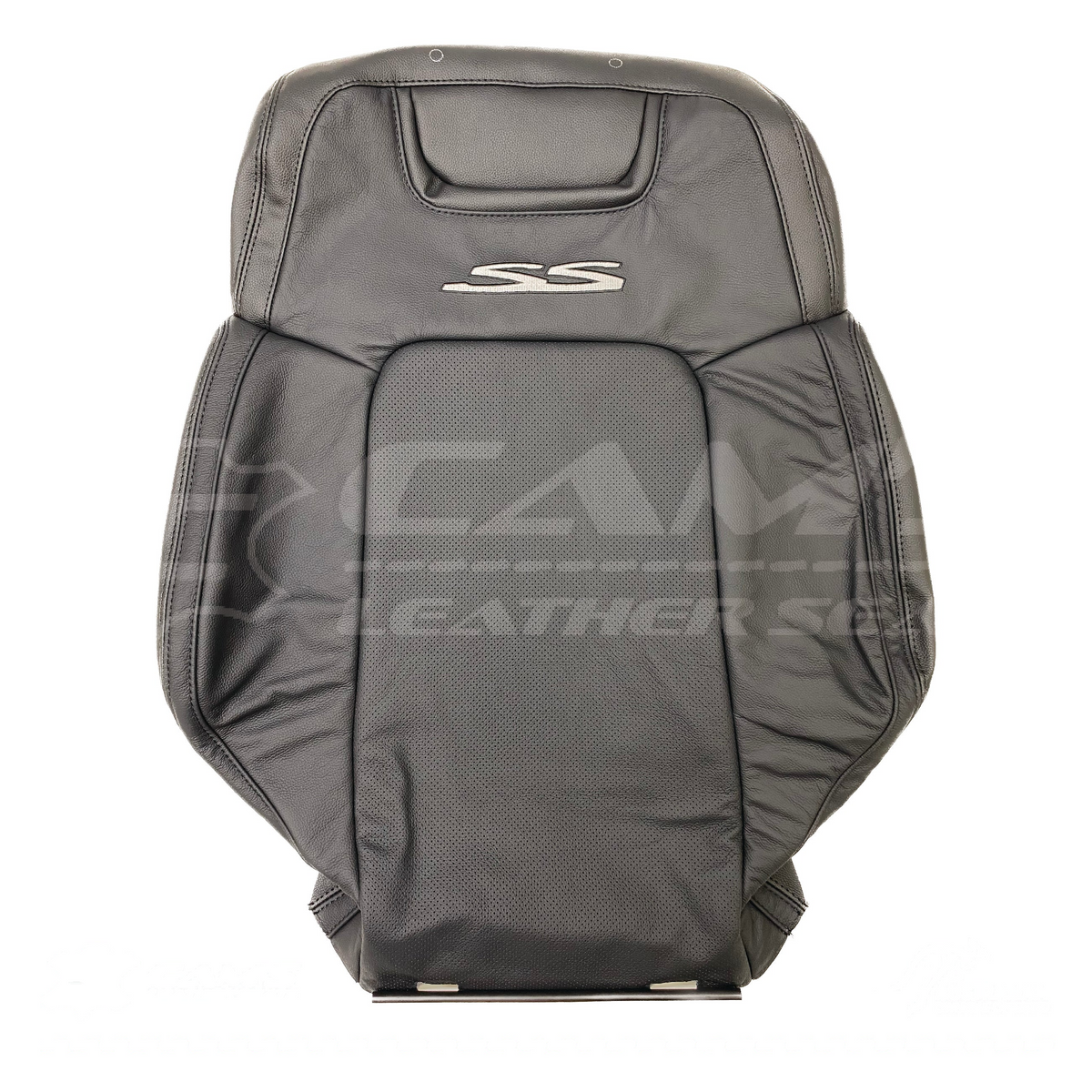 LEATHER TRIM FOR HOLDEN FRONT SEAT BACK REST VE SS SSV ONYX BLACK LH OR RH