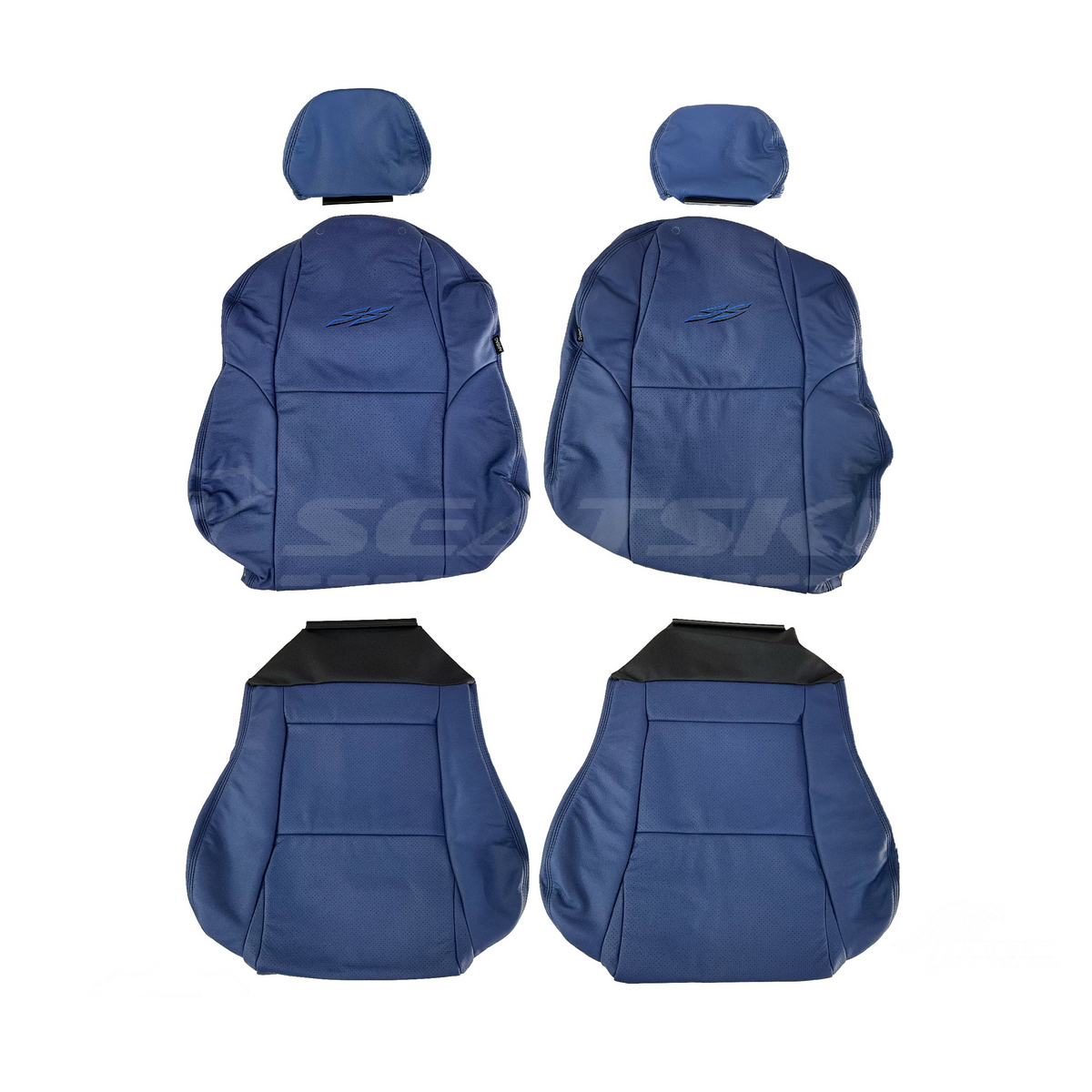 LEATHER SEATS TRIM KIT FOR HOLDEN VY S2 / VZ SS UTE BLUE FACTORY STYLE