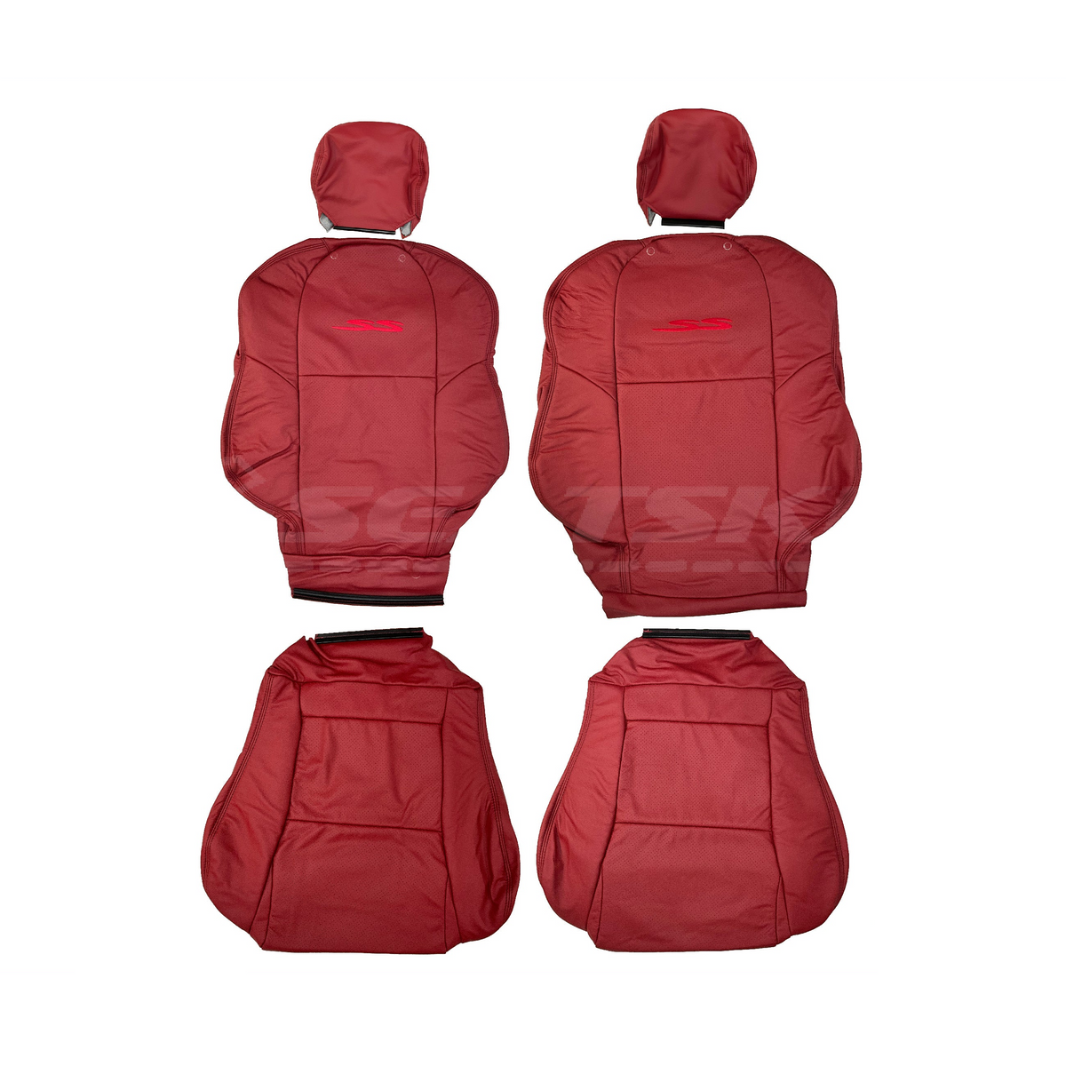 LEATHER SEATS TRIM KIT FOR HOLDEN VT VX SS RED HOT FACTORY STYLE 5 SEATS