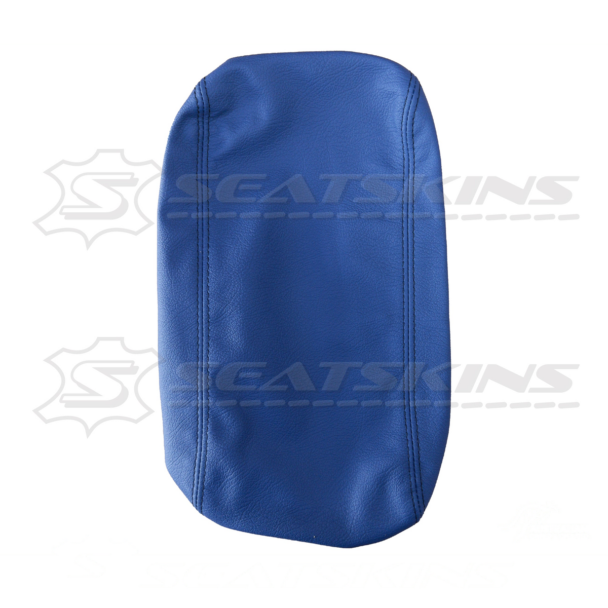 CONSOLE COVER FOR HOLDEN VY/VZ BERMUDA BLUE BLACK TWIN NEEDLE STITCHING.