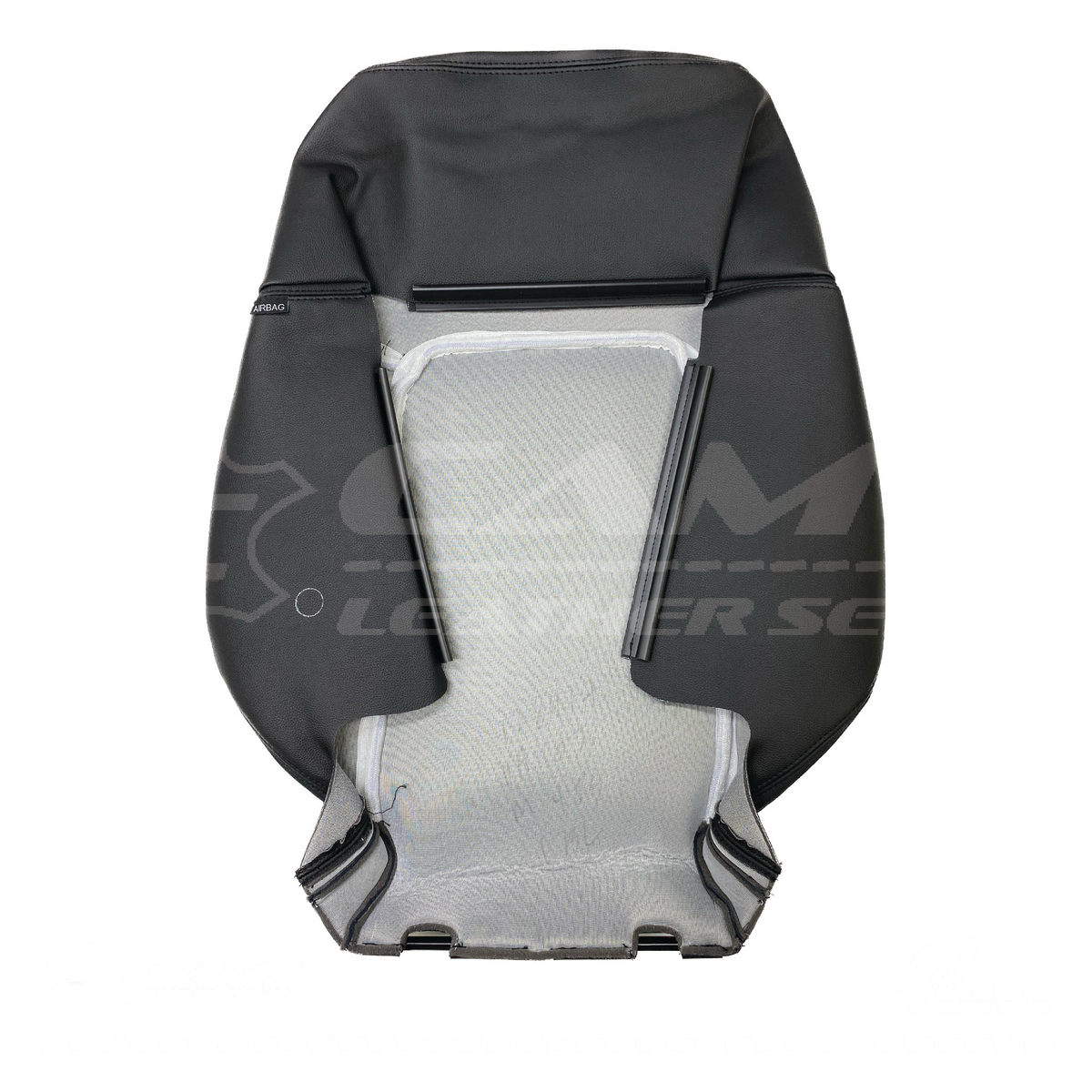 LEATHER TRIM FOR HOLDEN FRONT SEAT BACK REST VE SS SSV ONYX BLACK LH OR RH