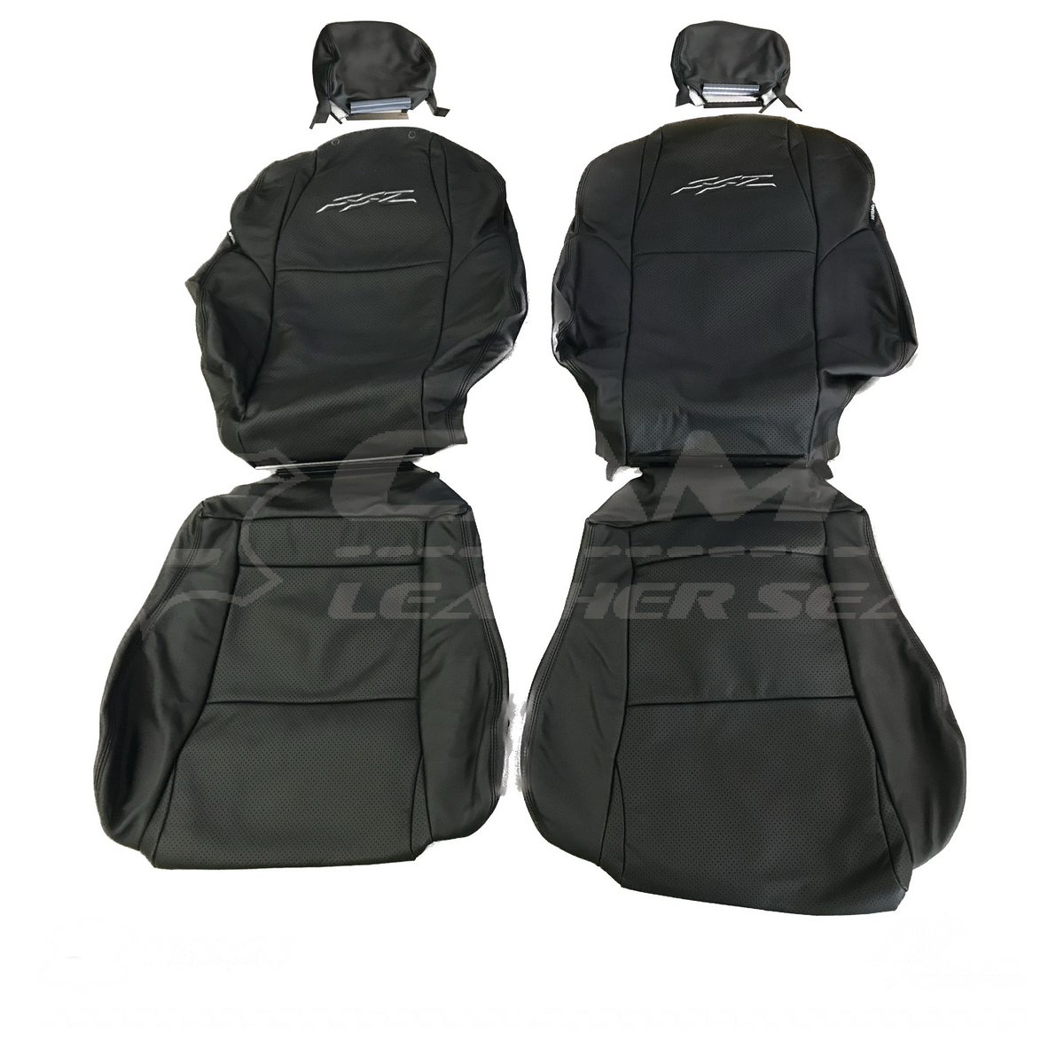 LEATHER SEATS TRIM KIT FOR HOLDEN VZ SSZ UTE ANTHRACITE BLACK 2 SEATS