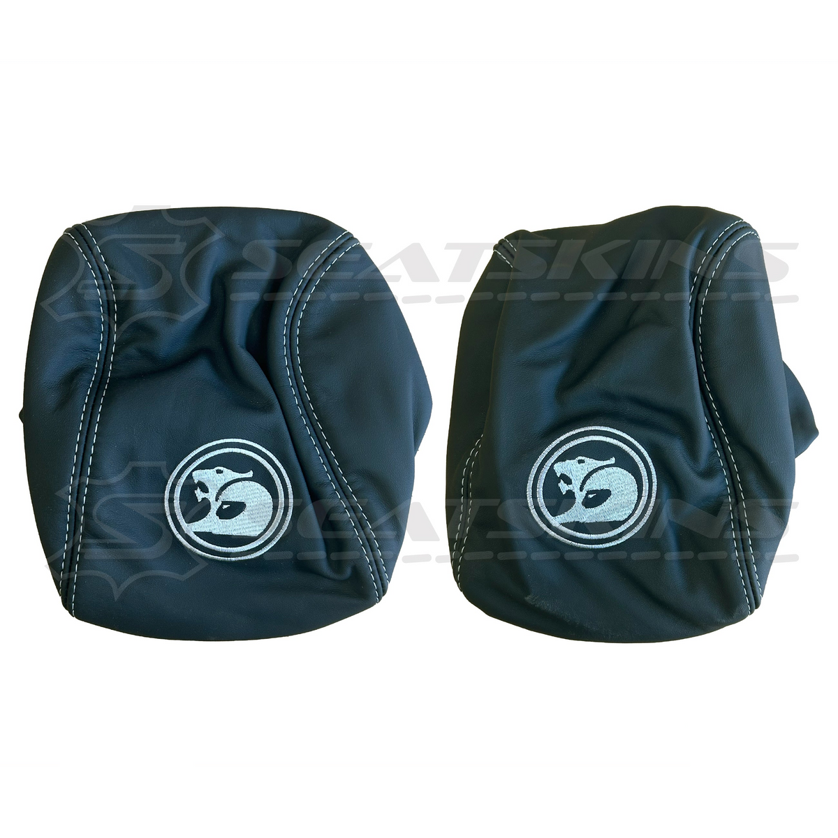 LEATHER SEATS TRIM KIT FOR HSV VE GTS UTE WHITE DIAMOND STITCHING HSV LOGO