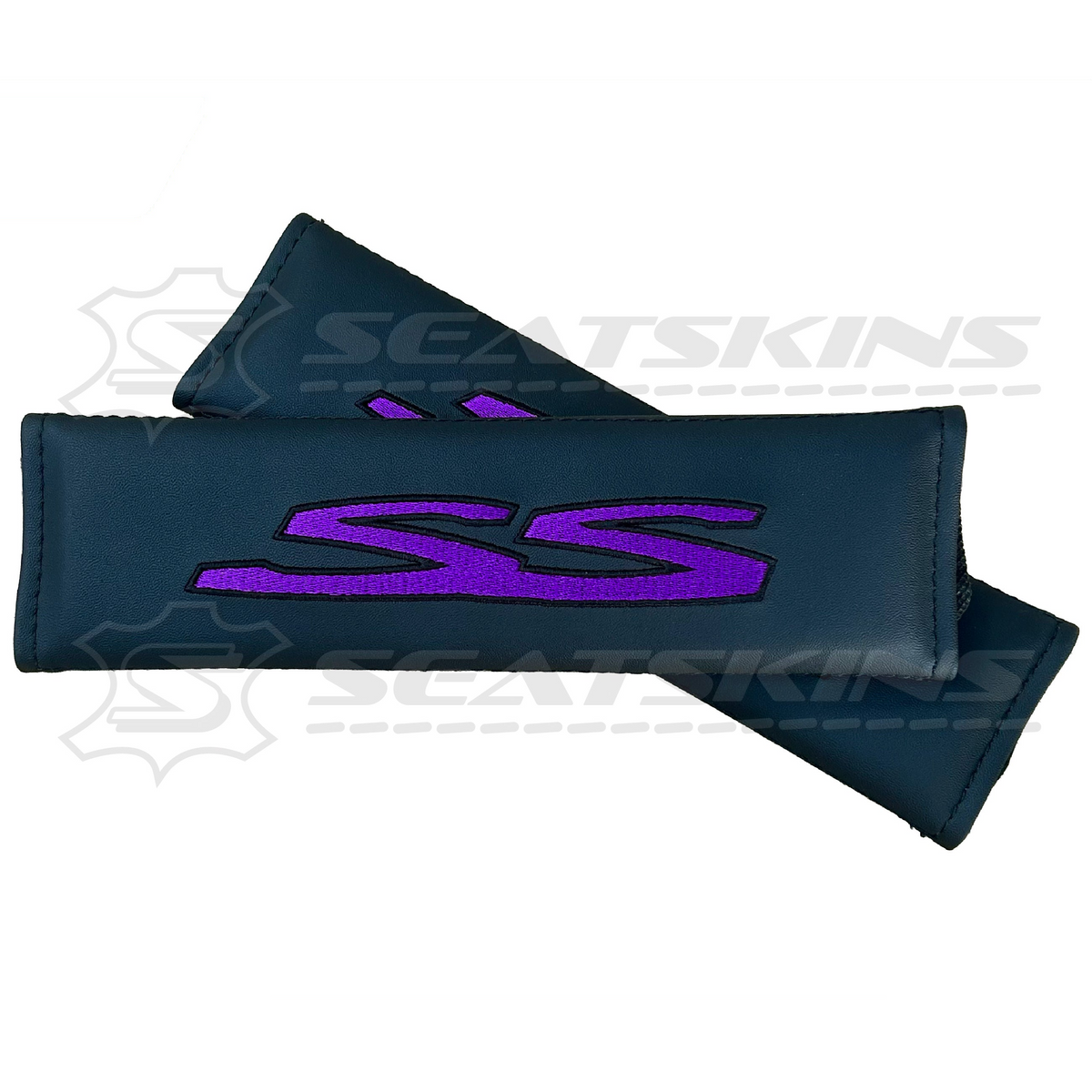 Seatbelt shoulder pads for HOLDEN VE SS logo embroidered choose colour – product view 11