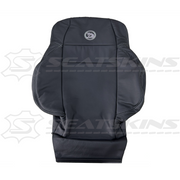 LEATHER SEATS TRIM KIT FOR HSV COULSON 2 SEATS BLACK WITH SILVER STITCH