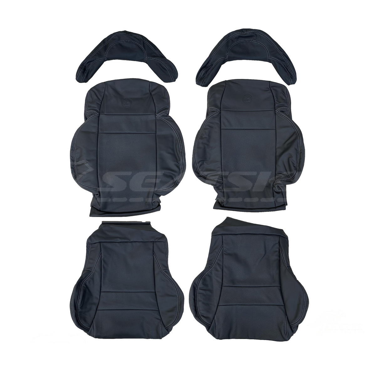 LEATHER SEATS TRIM KIT FOR HOLDEN HSV VT/VX COULSONS BLACK NAPPA 2 SEATS