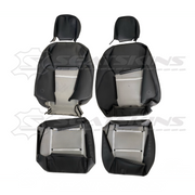 LEATHER SEATS TRIM KIT FOR HOLDEN MONARO VZ BLACK ANTHRACITE 4 SEATS