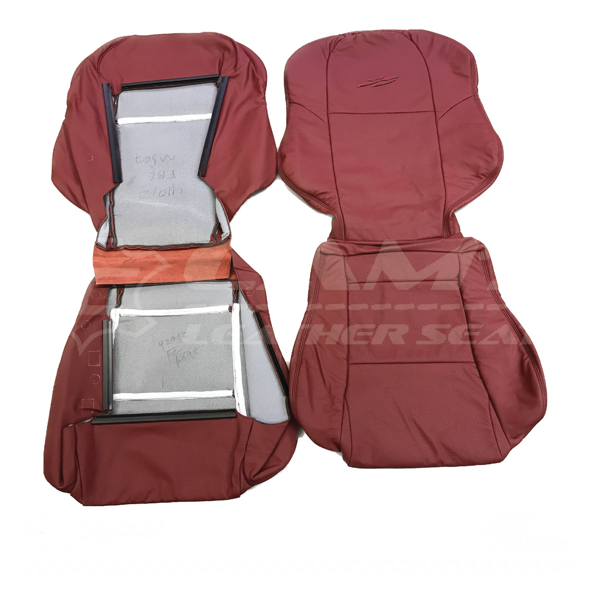 LEATHER SEATS TRIM KIT FOR HOLDEN VY SERIES 1 SS SEDAN RED HOT FACTORY STYLE