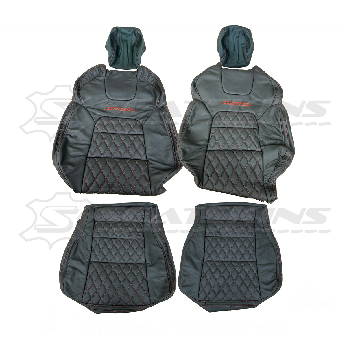 LEATHER SEATS TRIM KIT FOR VE GTS UTE MALOO DIAMOND STITCHING CHOOSE YOUR COLOUR